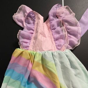 Pleiades Designs pastel rainbow Chiffon Shortie